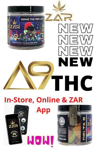 ZAR New Legal Hemp Derived D9 THC Knockout Gummies
